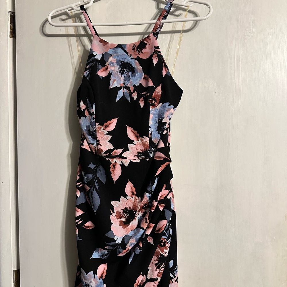 Speechless Pink and blue Sundress Midi